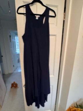 Athleta Navy High-Low Tank Maxi Dress